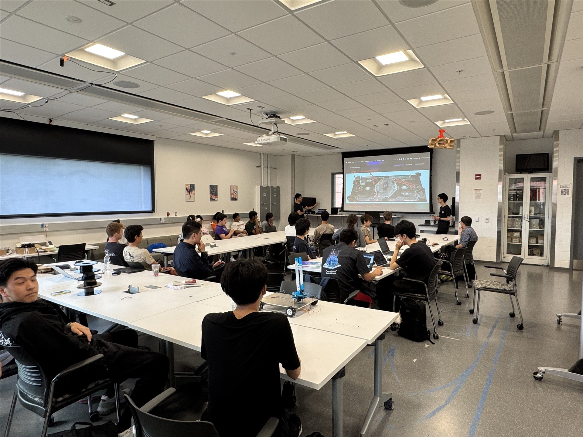 Info session at the ECE building with new members